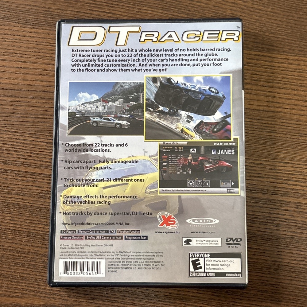 Sony Playstation 2 PS2 DT Racer Game CIB Cleaned & Tested Excellent - Picture 2 of 5
